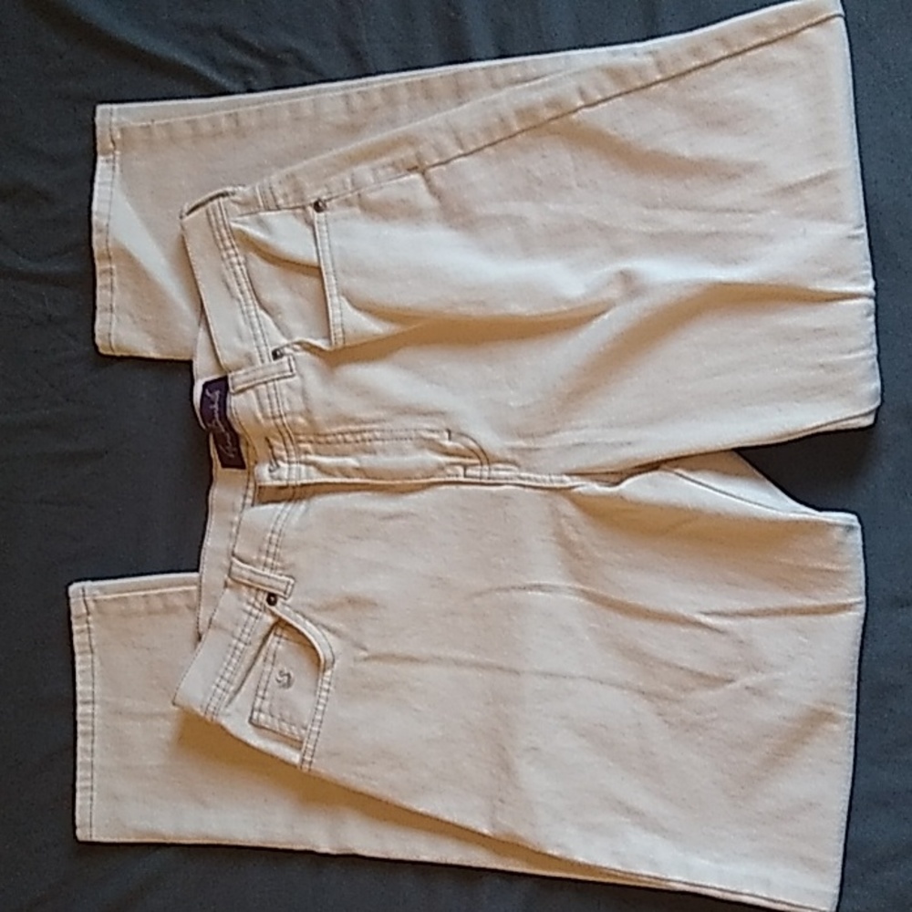 Cream colored jeans